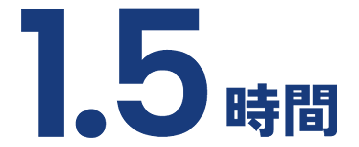 1.5時間